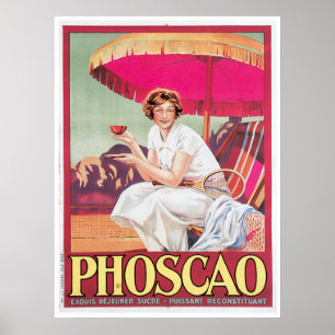 Konst för annons för drink för Phoscao Poster