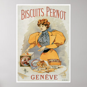 Konst för annons för mat för kexPernot vintage Poster