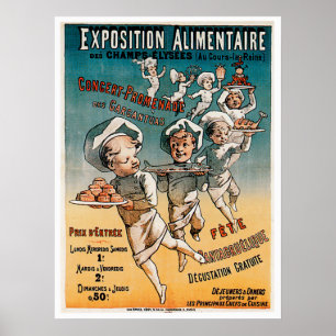 Konst för annons för mat för utläggningAlimentaire Poster