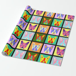 Konst för Boston Terrierpop Presentpapper