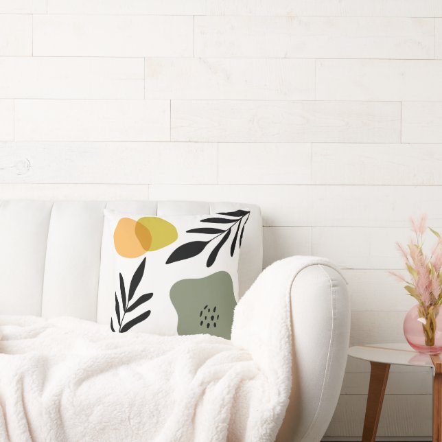 Konst för botaniska Boho-Abstrakter Kudde (Soffa)