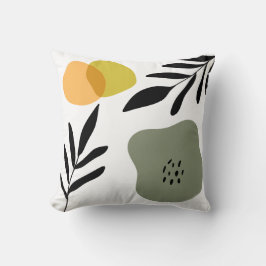 Konst för botaniska Boho-Abstrakter Kudde