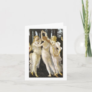 Konst för Botticelli tre gracernarenaissance Kort