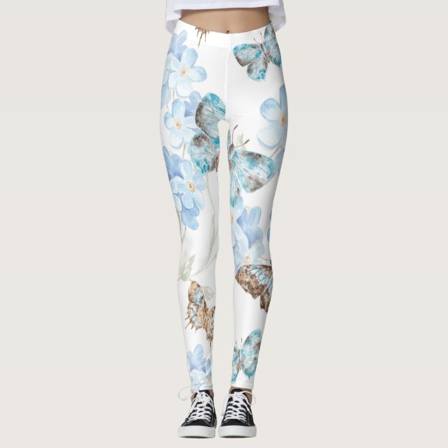 Konst för burkfjäril leggings (Framsida)