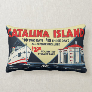 Konst för Catalina övintage - kudde