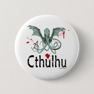 Konst för Cthulhu fasavektor Knapp