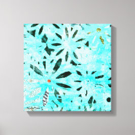 Konst för Daisy av blandade media Canvastryck