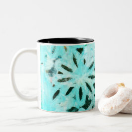 Konst för Daisy av blandade media Två-Tonad Mugg