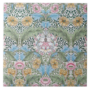 Konst för det William Morris myrtenmönster Kakelplatta