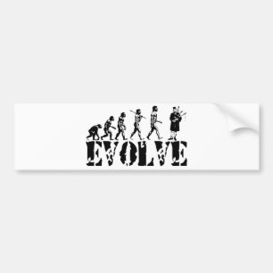 Konst för evolution för säckpipe- bildekal