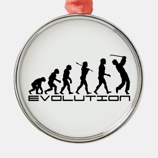 Konst för evolution för sport för julgransprydnad metall (Framsidan)
