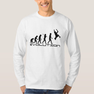Konst för evolution för sport för t-shirt