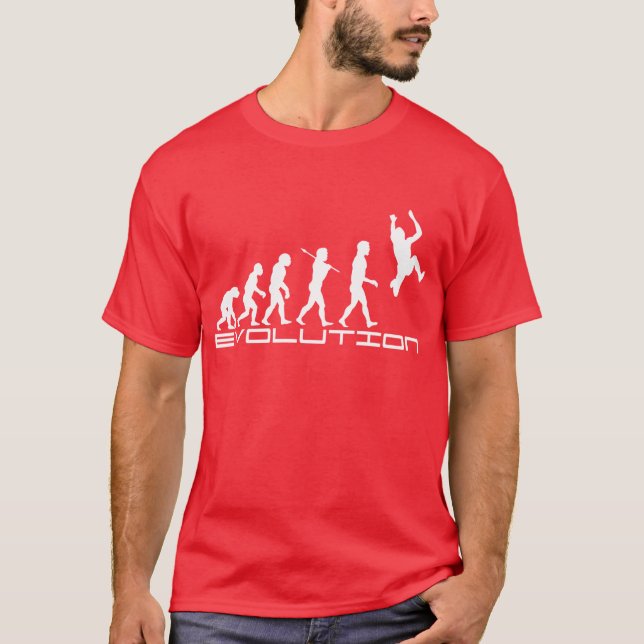 Konst för evolution för sport för tee shirt (Framsida)