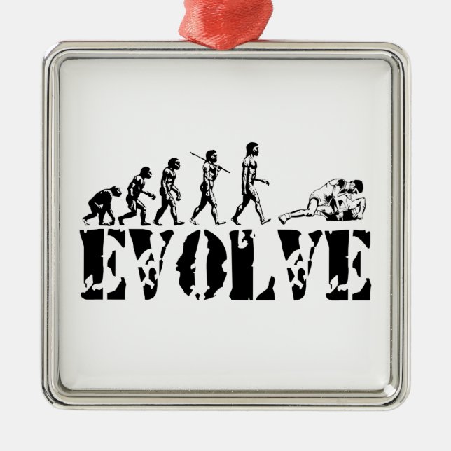 Konst för evolution för sportar för julgransprydnad metall (Framsidan)