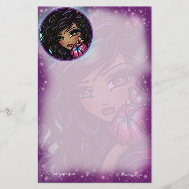 Konst för fantasi "för Aliah" hibiskus felik av Brevpapper (Framsida)