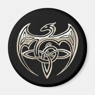 Konst för fnurror för Celtic för silver- och Magnet