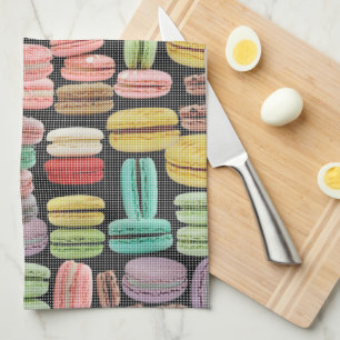 Konst för franskMacarons pop Kökshandduk