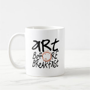 Konst för frukostmugg kaffemugg