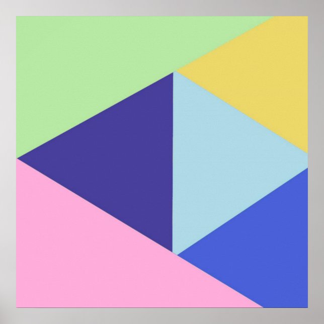 konst för geometrisk multifärgad poster (Framsidan)
