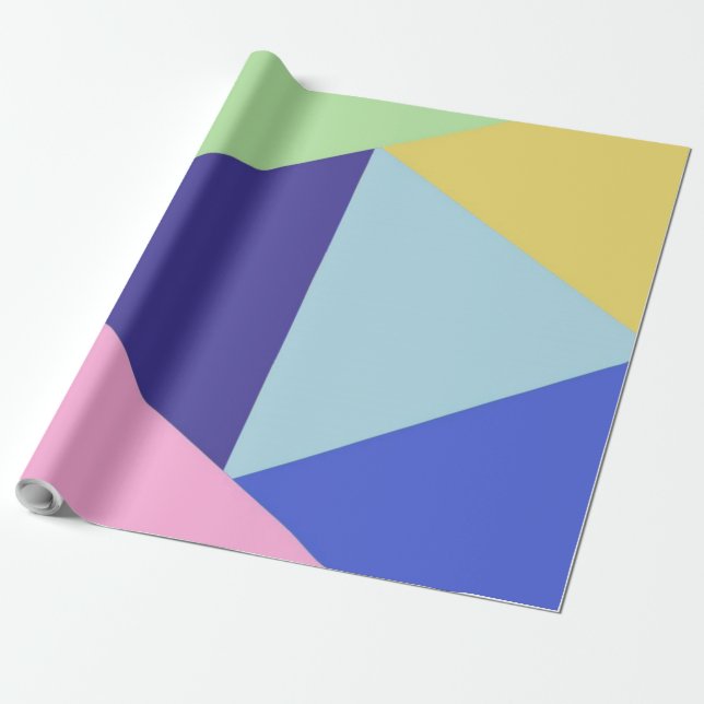 konst för geometrisk multifärgad presentpapper (Utrullad)