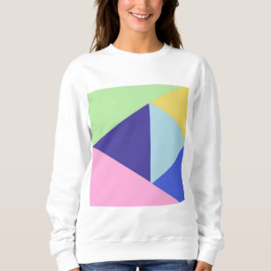konst för geometrisk multifärgad t shirt
