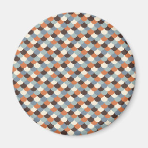 Konst för guldfiskfjällvektor magnet