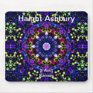 Konst för Haight Ashbury Psychedelic Hippiemode Musmatta