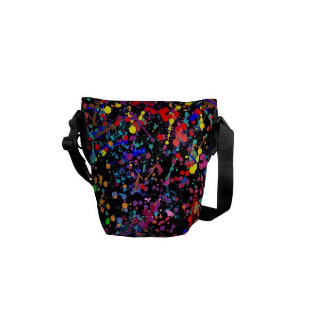 Konst för handlingmålningSplatter Messenger Bag (Baksidan)