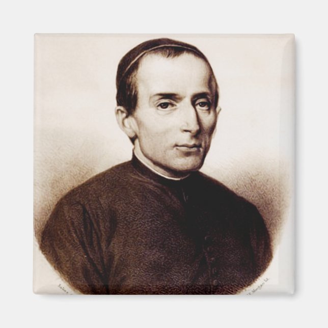 Konst för heliga Giuseppe Cafassos heliga barmhärt Magnet (Framsidan)