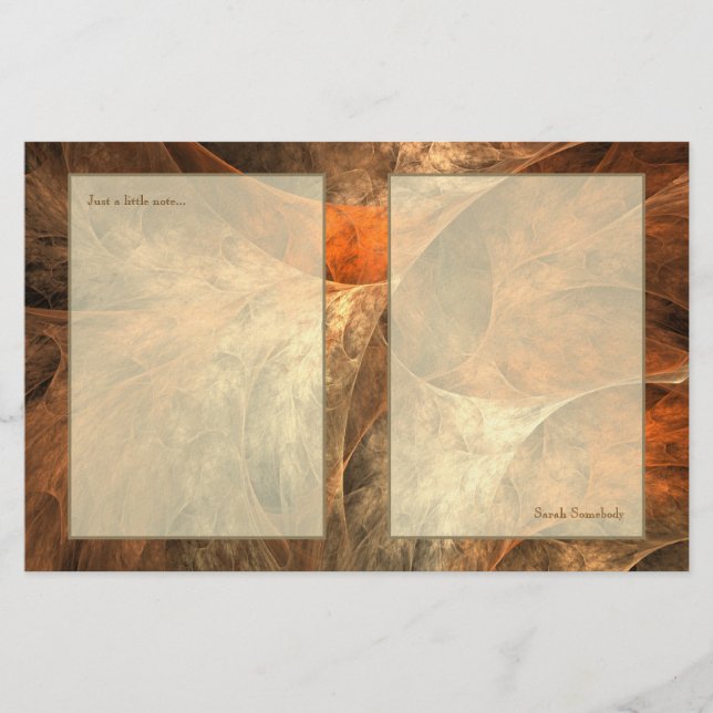 Konst för höstrikFractal Brevpapper (Framsida)