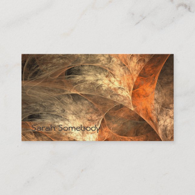 Konst för höstrikfractalen profilerar kortet visitkort (Framsida)
