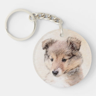 Konst för hund för målning för valp för Shetl