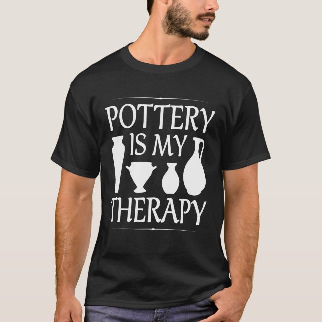 Konst för keramik Pot Artist Kiln Clay Design 5 T Shirt (Framsida)