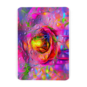 Konst för kirurgisk Blommigt Magnet