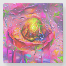 Konst för kirurgisk Blommigt Stenunderlägg