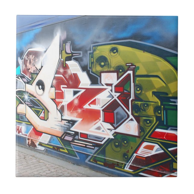 Konst för Köpenhamngatagrafitti Kakelplatta (Framsidan)