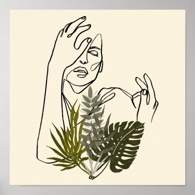 Konst för kvinnlig växtodling poster (Framsidan)