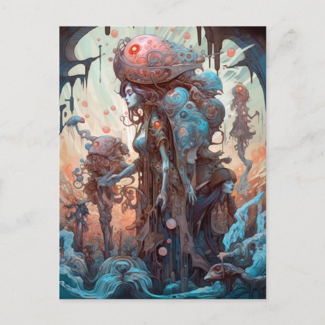 Konst för kvinnor vykort (Framsida)