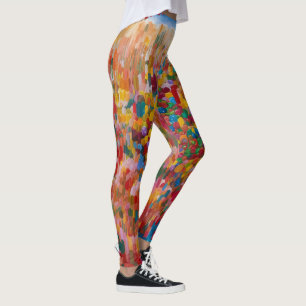 Konst för kvinnors färgämnen leggings