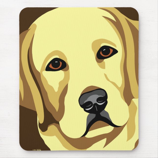 Konst för Labrador Retriever Musmatta (Framsidan)