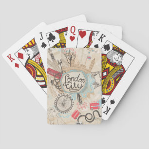 Konst för London stadsklotter Casinokort