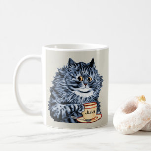 Konst för Louis Wain tekoppkatt Kaffemugg