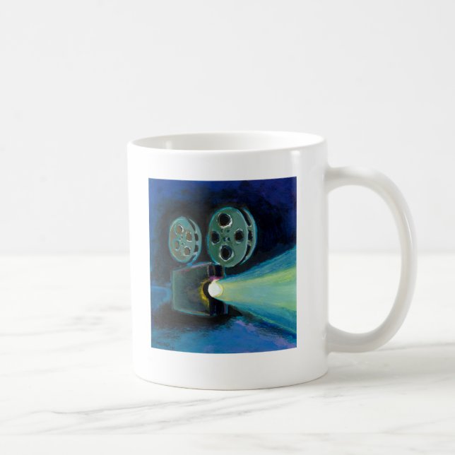 Konst för målning för filmprojektor färgrik kaffemugg (Höger)