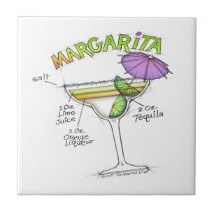 KONST FÖR MARGARITARECEPTCOCTAIL KAKELPLATTA