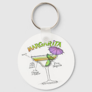 KONST FÖR MARGARITARECEPTCOCTAIL NYCKELRING