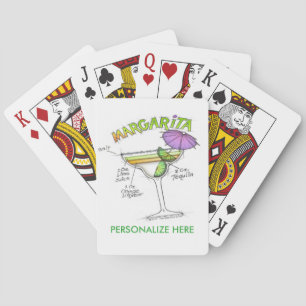 KONST FÖR MARGARITARECEPTCOCTAIL SPEL KORT