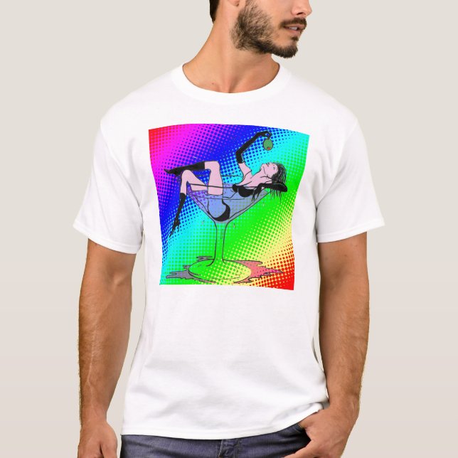 Konst för Martini flickapop av C. Higby Tee (Framsida)