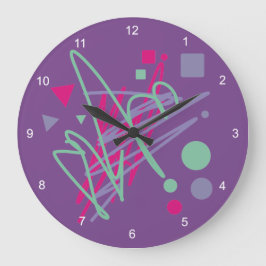 konst för medley för stänk för vintage för stor klocka