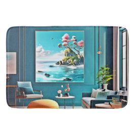 Konst för moderna hem badrumsmatta