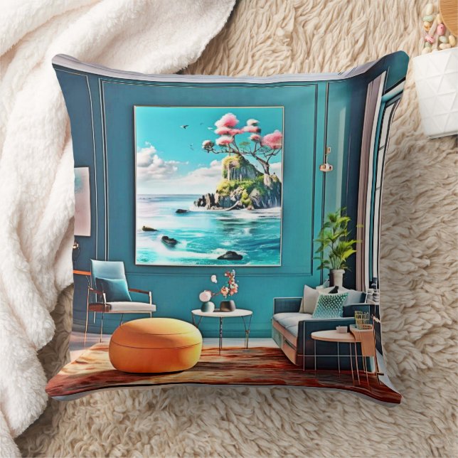 Konst för moderna hem kudde (Filt)